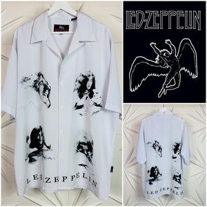 🎸 LED ZEPPELIN Button Down Shirt Rare Gem 💎